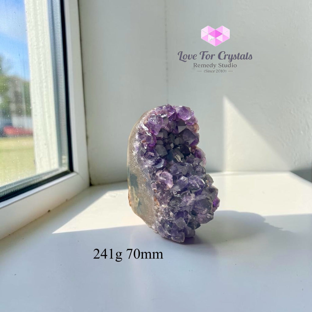 Amethyst Geode Druse Cluster (Success Anchor) - 241g 70mm - Amethyst