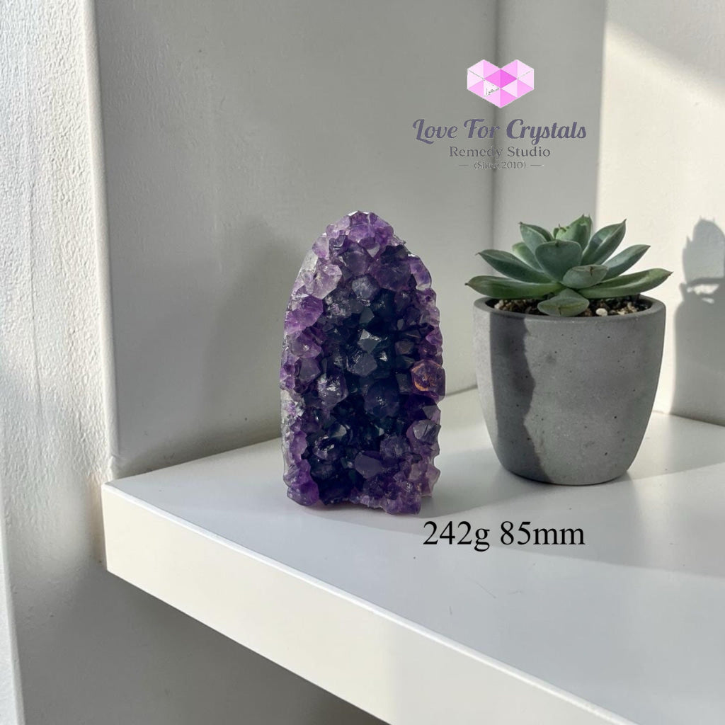 Amethyst Geode Druse (Success Anchor) - 242g 85mm - Amethyst