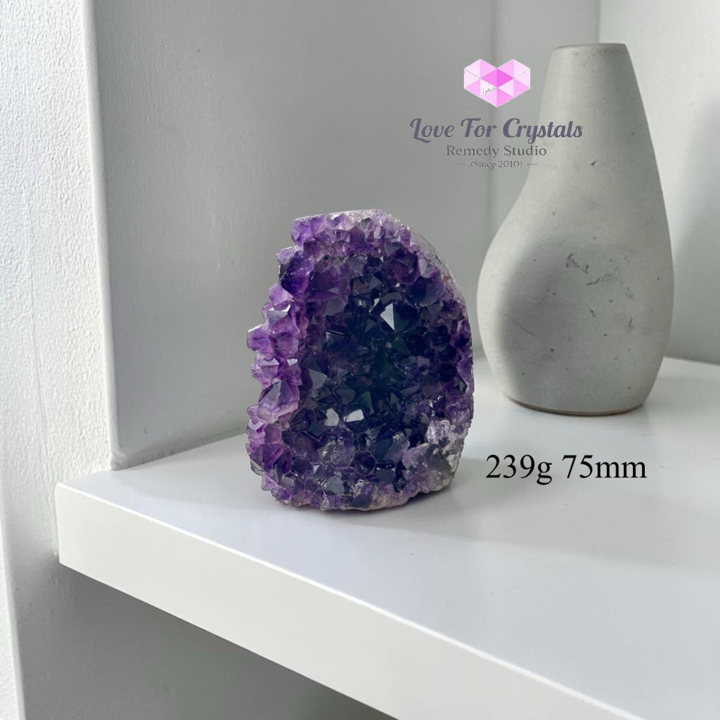 Amethyst Geode Druse (Success Anchor) - 239g 75mm - Amethyst