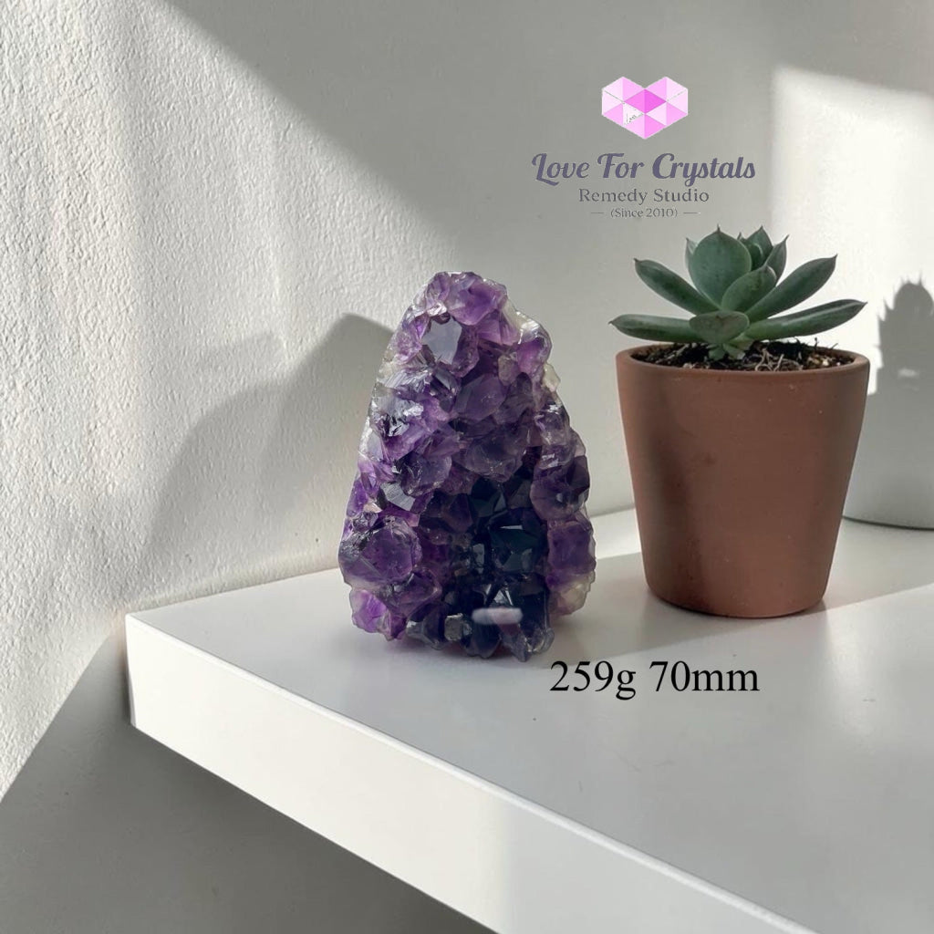 Amethyst Geode Druse (Success Anchor) - 259g 70mm - Amethyst