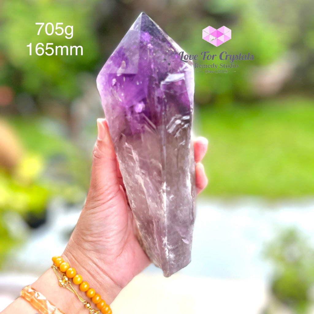 Amethyst Large Laser Wand (Brazil) 705G 165Mm Crystal Points