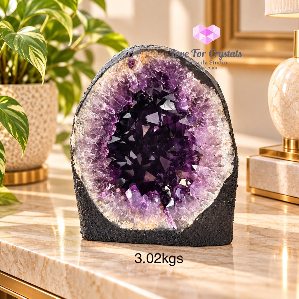 Amethyst Mini Cathedral Cave (Brazil) Success Anchor - 3.02kgs - Amethyst