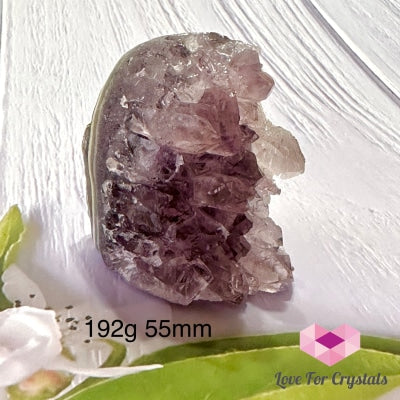 Amethyst Mini Geode Druse (Brazil) 192G 55Mm Raw Crystals