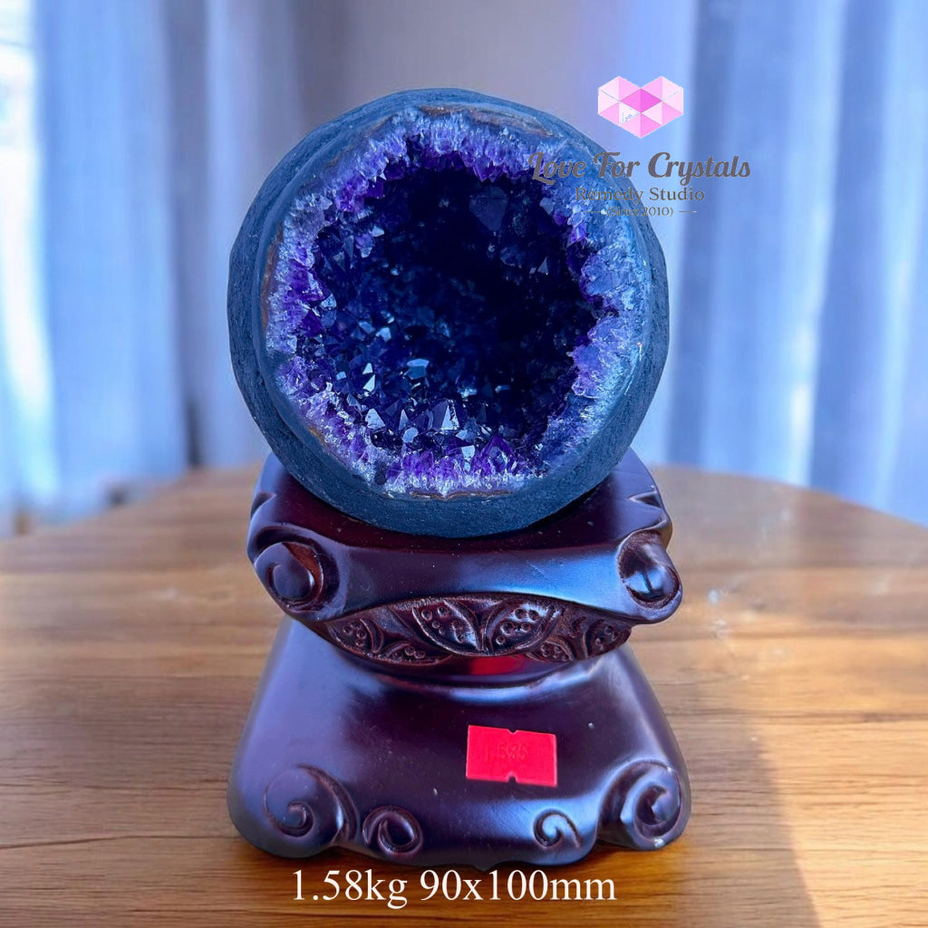 Amethyst Money Catcher Geode (Brazil) Encoded & Activated 1.58kg 90x100mm Amethyst