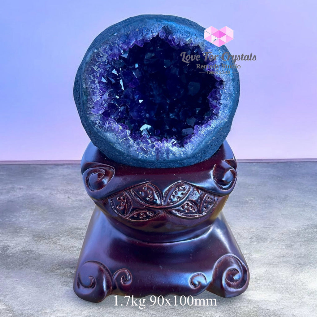Amethyst Money Catcher Geode (Brazil) Encoded & Activated 1.7kg 90x100mm Amethyst