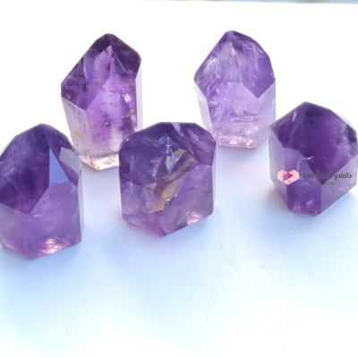 Amethyst Polished Points Aaaa Grade (Gem Quality) Brazil Stones
