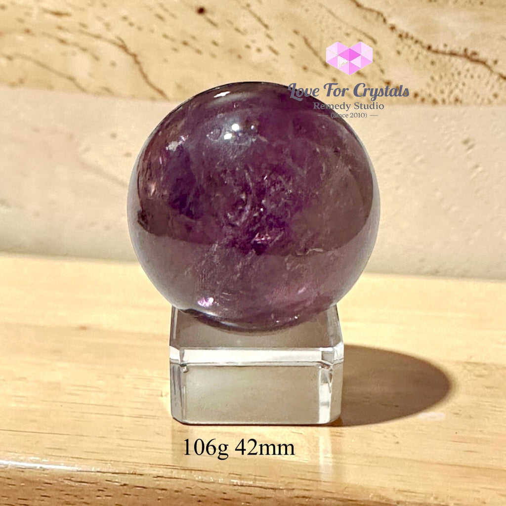 Amethyst Sphere (Orb of Calm & Success) Brazil AAA Grade - 106g 42mm - Amethyst