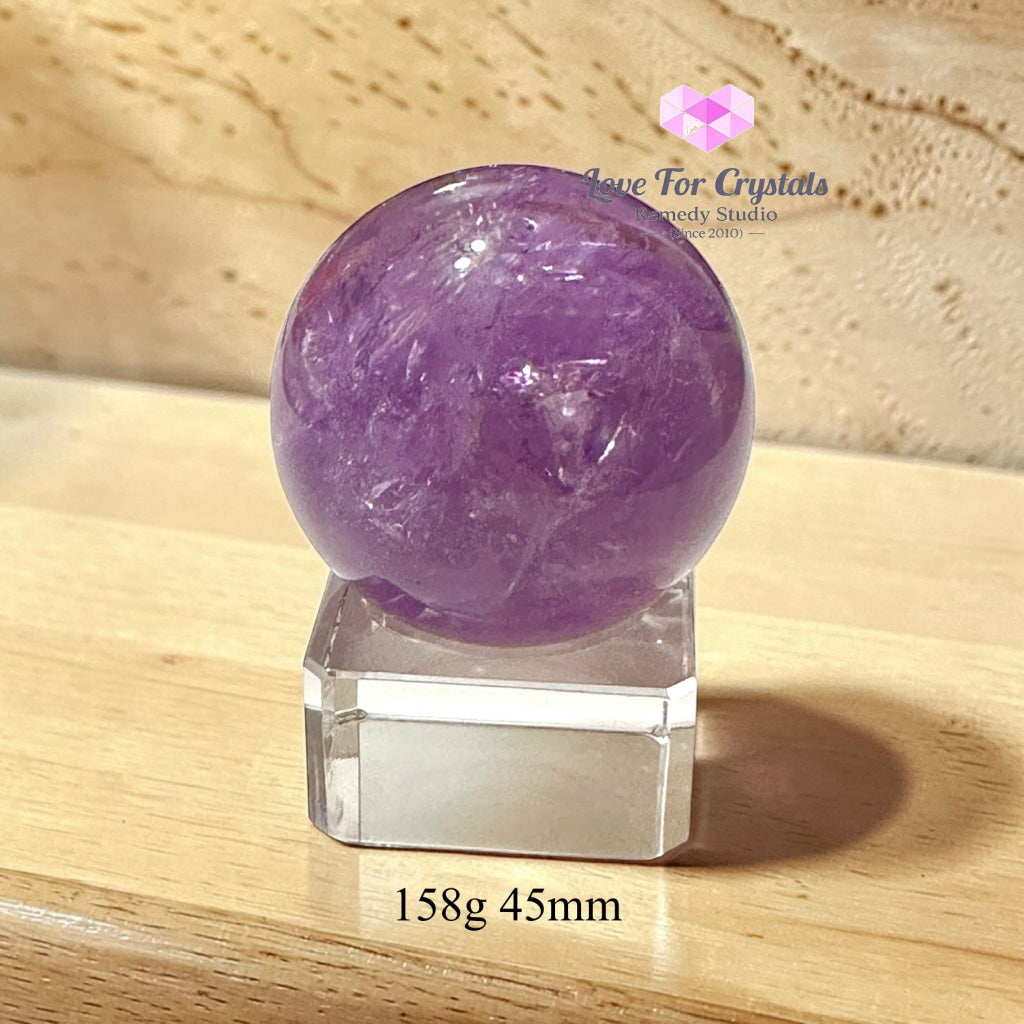 Amethyst Sphere (Orb of Calm & Success) Brazil AAA Grade - 158g 45mm - Amethyst