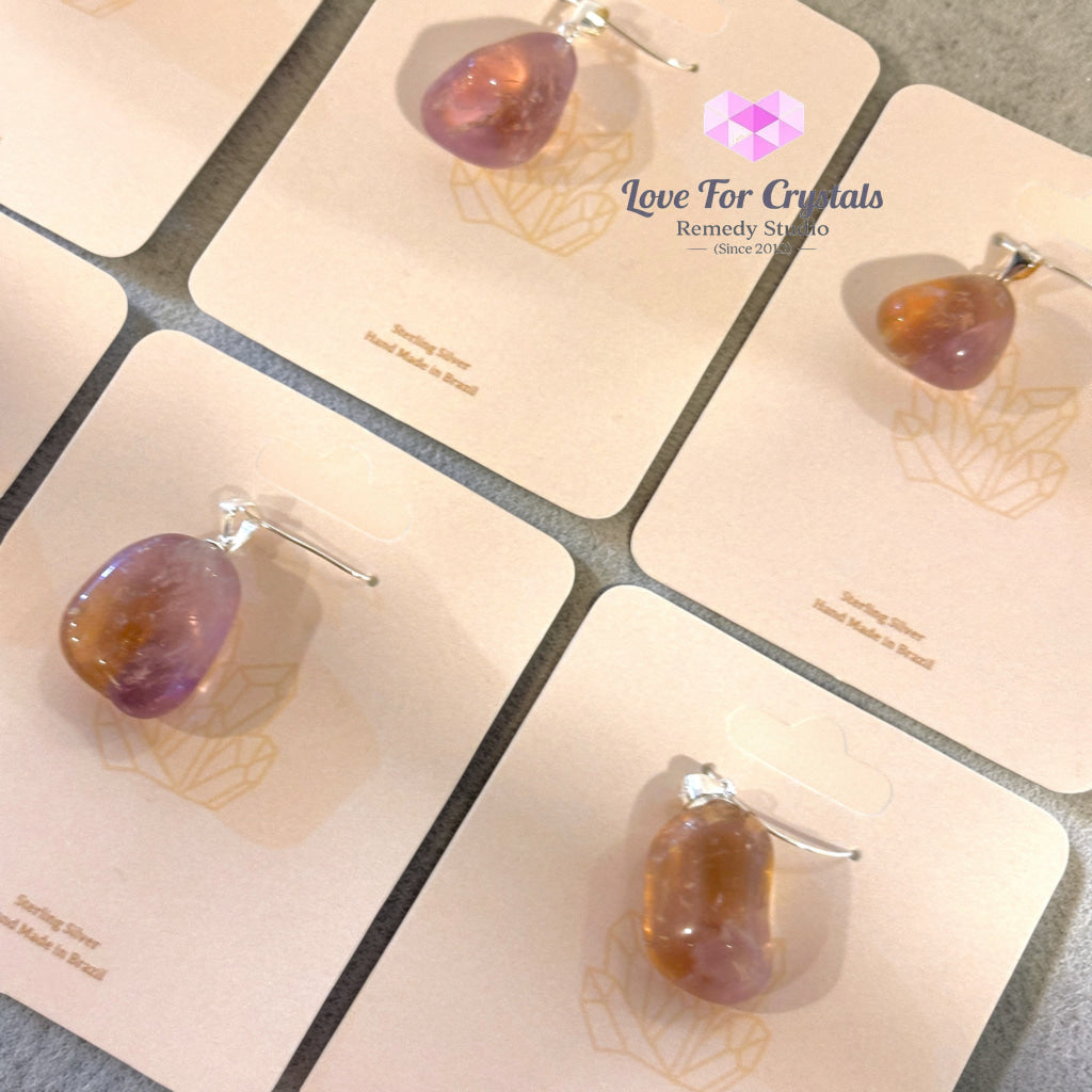 Ametrine Pendant (925 Silver) Luck Flow & Clear Path Support* Ametrine