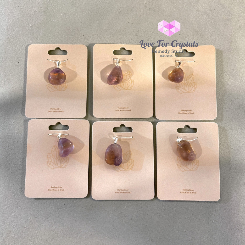 Ametrine Pendant (925 Silver) Luck Flow & Clear Path Support* Ametrine