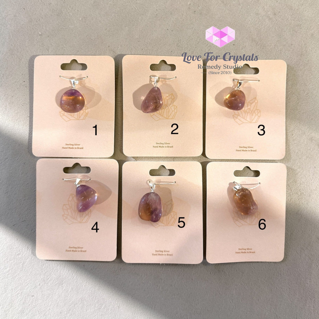 Ametrine Pendant (925 Silver) Luck Flow & Clear Path Support* Ametrine