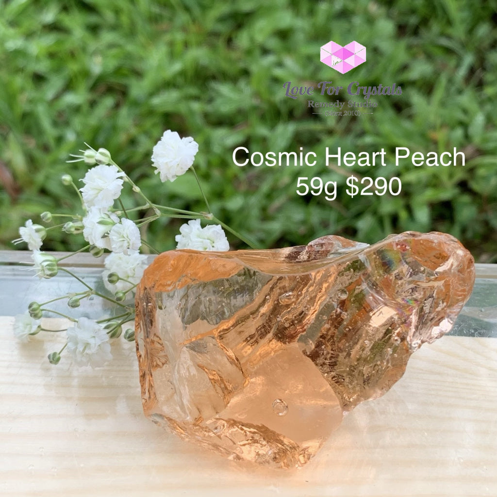 Andara Crystals For Sacral Chakra (Emotional Balance & Creativity) Cosmic Heart Peach 59G