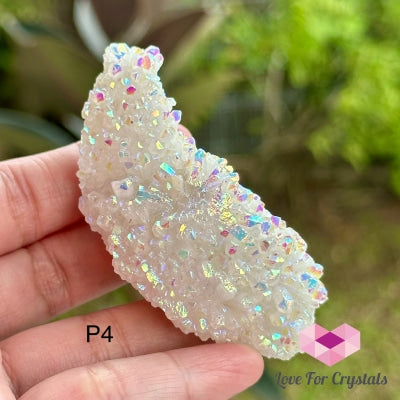 Angel Aura Quartz Cluster 35-50Mm Photo 4 Crystals