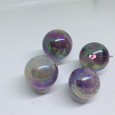 Angel Aura Rainbow Amethyst Sphere (Brazil) Quartz