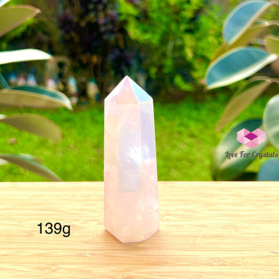 Angel Aura Rose Quartz Tower Points 139G 95Mm
