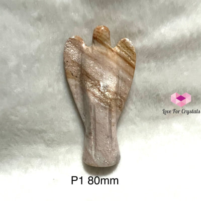 Angel Carved Crazy Lace Agate Photo 1 (80Mm)