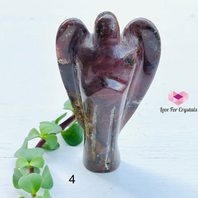 Angel Carved Red Jasper Photo 4 (85Mm)