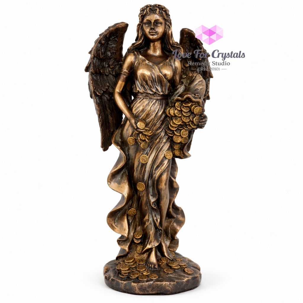 Angel Fortuna & Abundantia Statue (11”) to Attract Money Statues