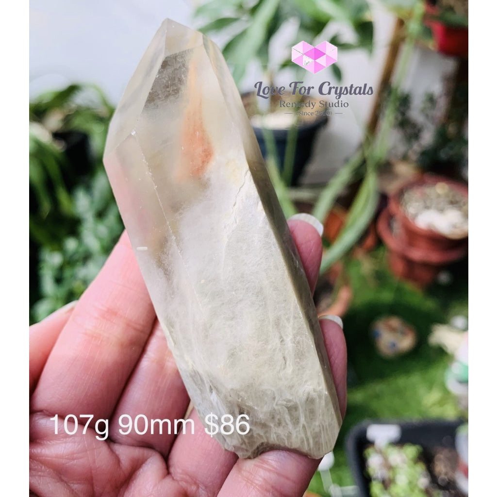 Angel Phantom Quartz (Brazil) Rare (Amphibole) 107G 90Mm Raw Stones