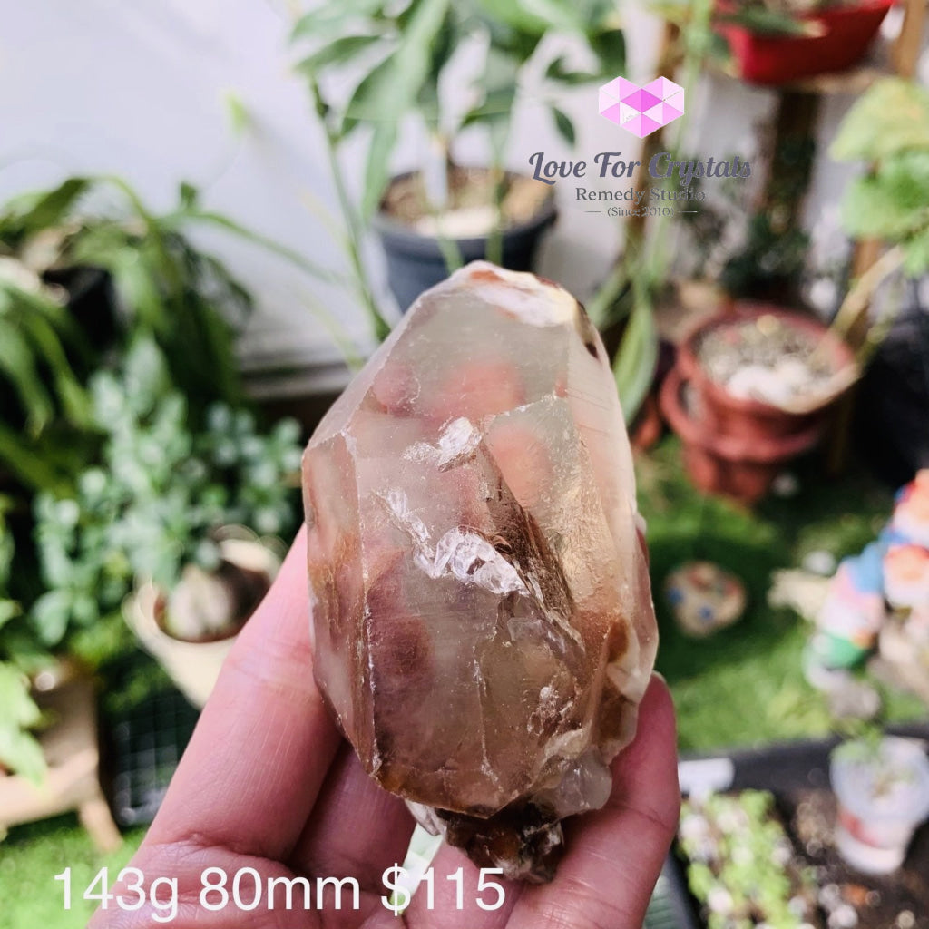 Angel Phantom Quartz (Brazil) Rare (Amphibole) 143G 80Mm Raw Stones