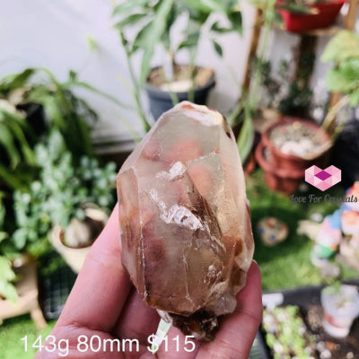 Angel Phantom Quartz (Brazil) Rare (Amphibole) 143G 80Mm Raw Stones