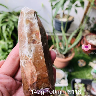 Angel Phantom Quartz (Brazil) Rare (Amphibole) 147G 100Mm Raw Stones
