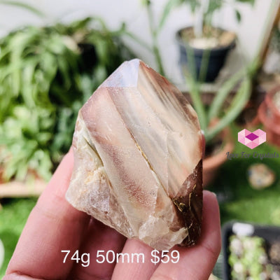 Angel Phantom Quartz (Brazil) Rare (Amphibole) 74G 50Mm Raw Stones
