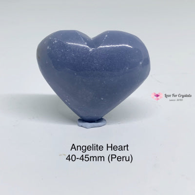 Angelite Heart (40-45Mm) Peru