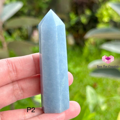 Angelite Tower Point (Peru) Photo 2 Polished Crystals