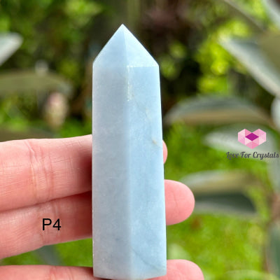 Angelite Tower Point (Peru) Photo 4 Polished Crystals