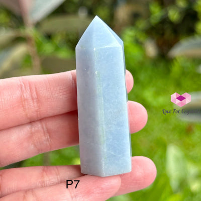 Angelite Tower Point (Peru) Photo 7 Polished Crystals