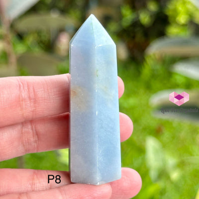 Angelite Tower Point (Peru) Photo 8 Polished Crystals