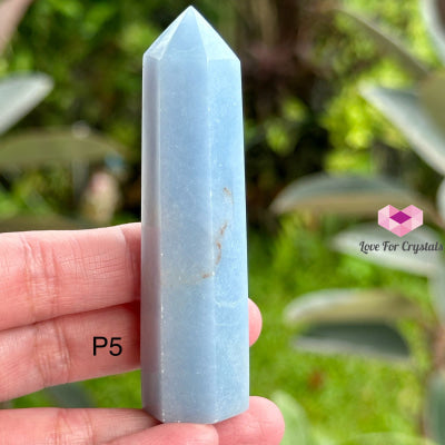 Angelite Tower Point (Peru) Photo 5 Polished Crystals