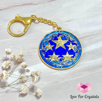 2023 Annual Amulet With 5 Stars (Fengshui 2023) Keychain