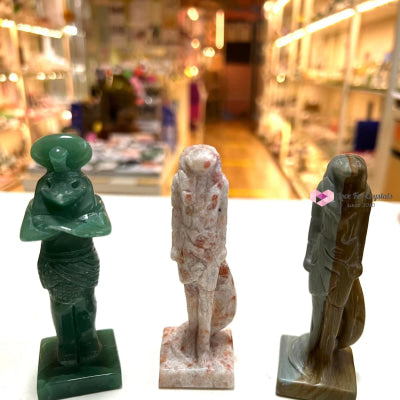 Anubis Crystal Carved (Egyptian God Of The Dead) Carving