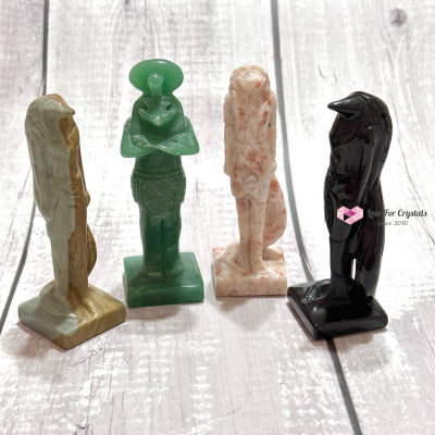 Anubis Crystal Carved (Egyptian God Of The Dead)