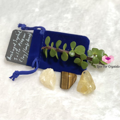 Archangel Jophiel Solar Plexus Chakra Remedy Set (Joy & Confidence) Crystal Set