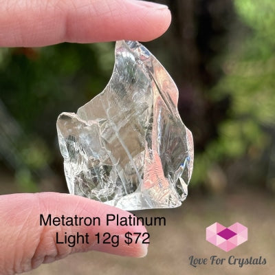 Archangel Metatron Platinum Light Gold Andara Crystal 12G