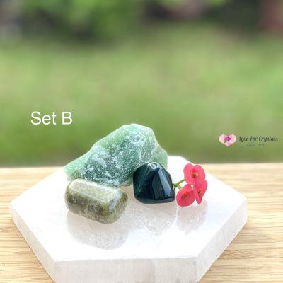Archangel Raphael Crystal Set (Healing Prosperity & Studies) B Sets