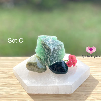 Archangel Raphael Crystal Set (Healing Prosperity & Studies) C Sets