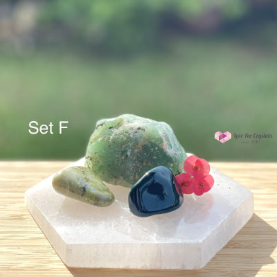 Archangel Raphael Crystal Set (Healing Prosperity & Studies) F Sets