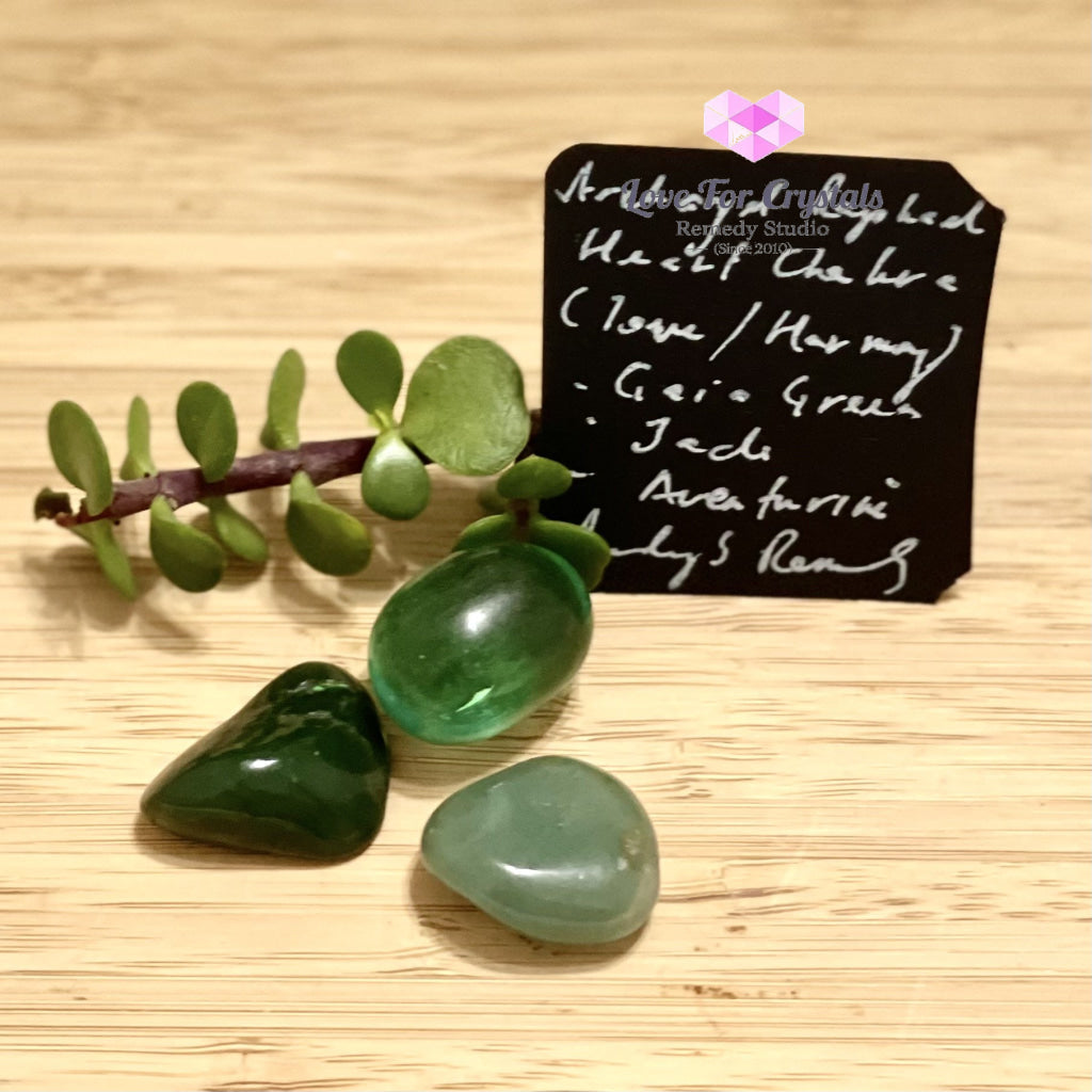 Archangel Raphael Heart Chakra Remedy Set (Love And Harmony) Crystal Sets