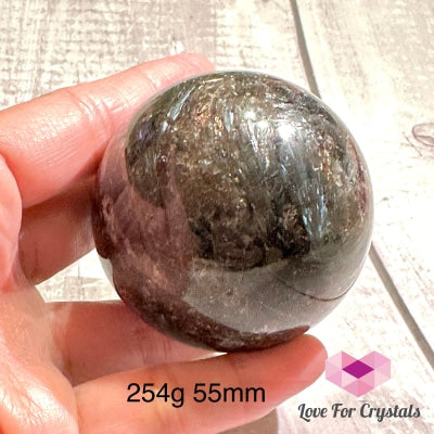 Astrophyllite Firework Sphere (Arfvedsonite) 254G 55Mm