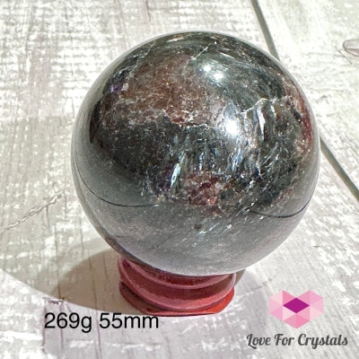 Astrophyllite Firework Sphere (Arfvedsonite) 269G 55Mm