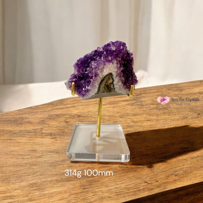 Attract Success Premium Amethyst Druse with Stand (Brazil) Pre-coded & Activated 314g 100mm Amethyst