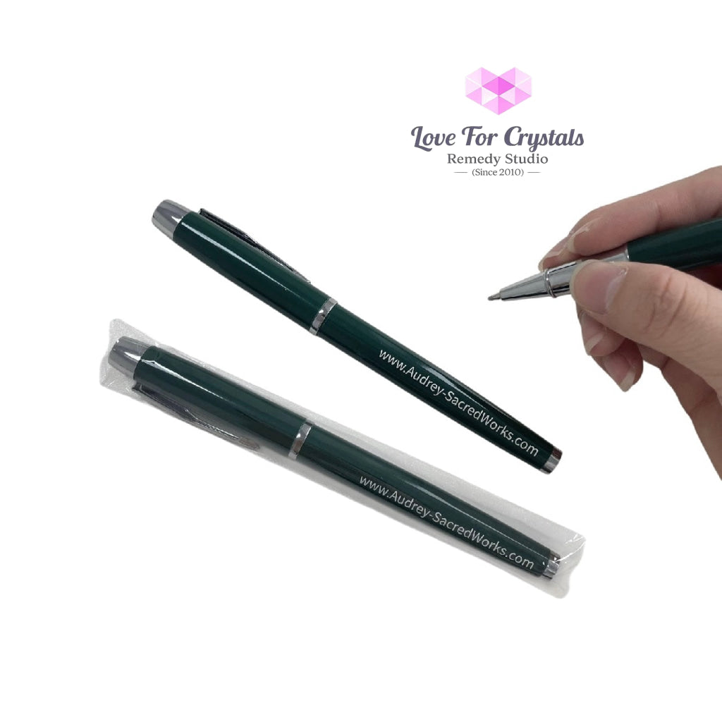 Audrey’s Lucky Pen (Encoded & Attuned) Black Ink Roller Ball