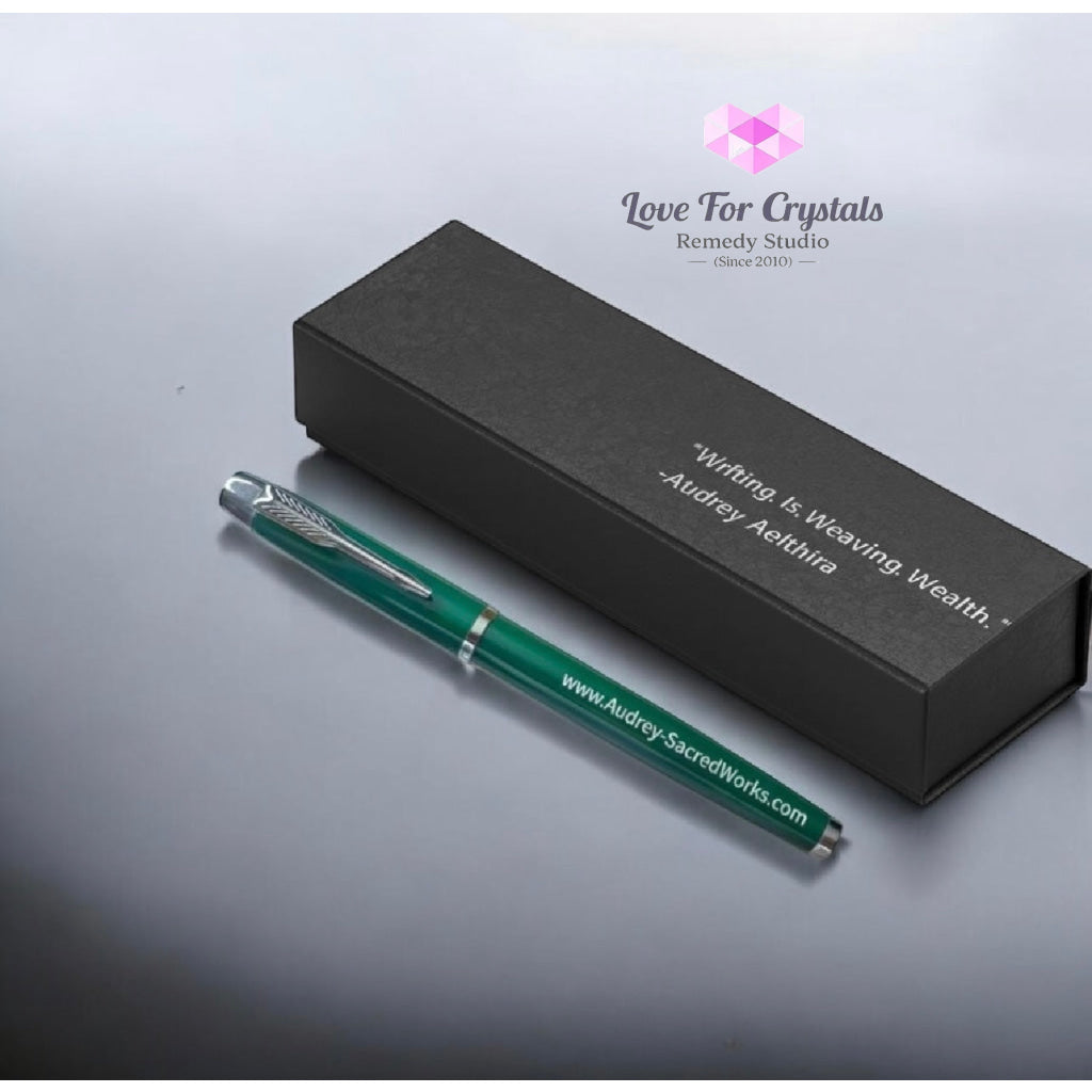 Audrey’s Lucky Pen (Encoded & Attuned) Black Ink Roller Ball