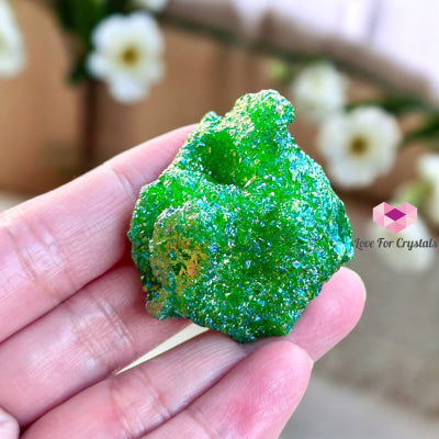 Aura Quartz Geode (35-55Mm) Brazil Green 35Mm