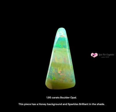 Boulder Opal from Australia 1.95 Carats White Opal