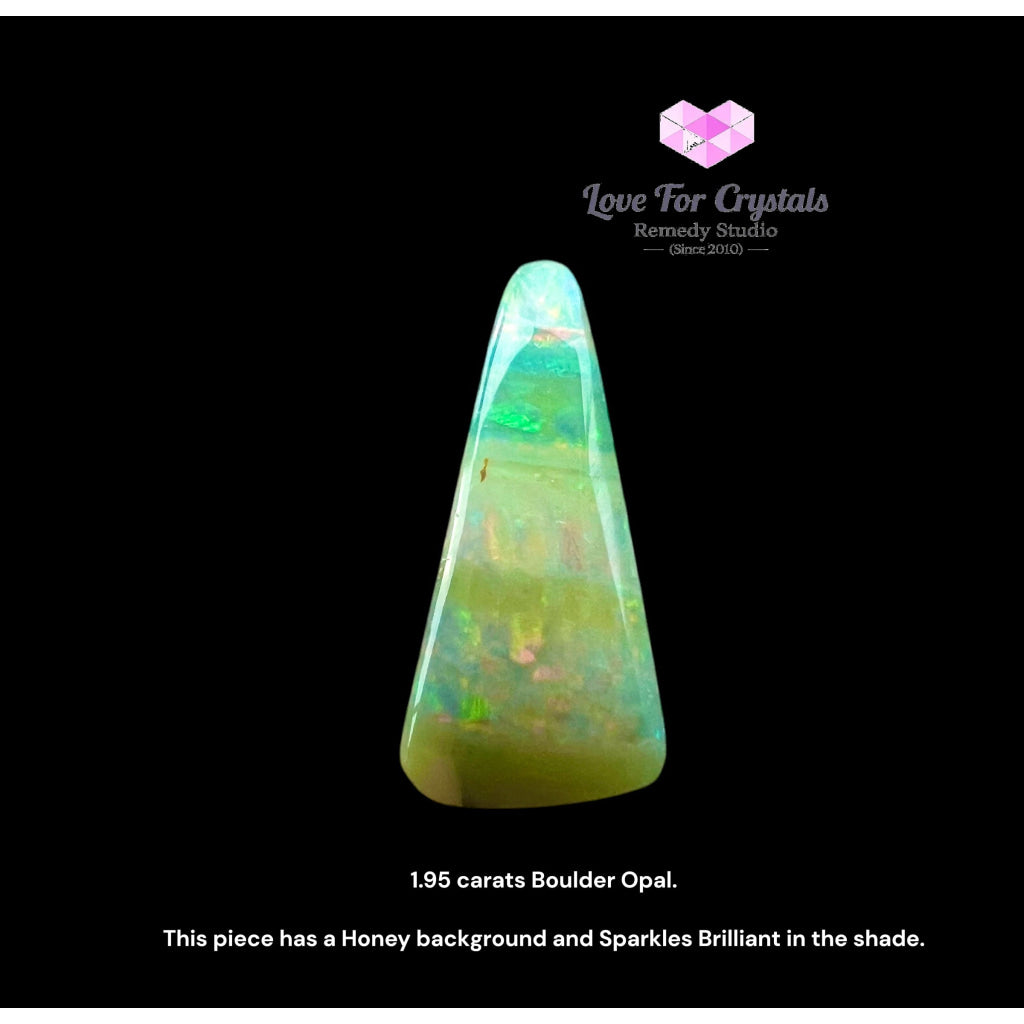 Boulder Opal from Australia 1.95 Carats White Opal